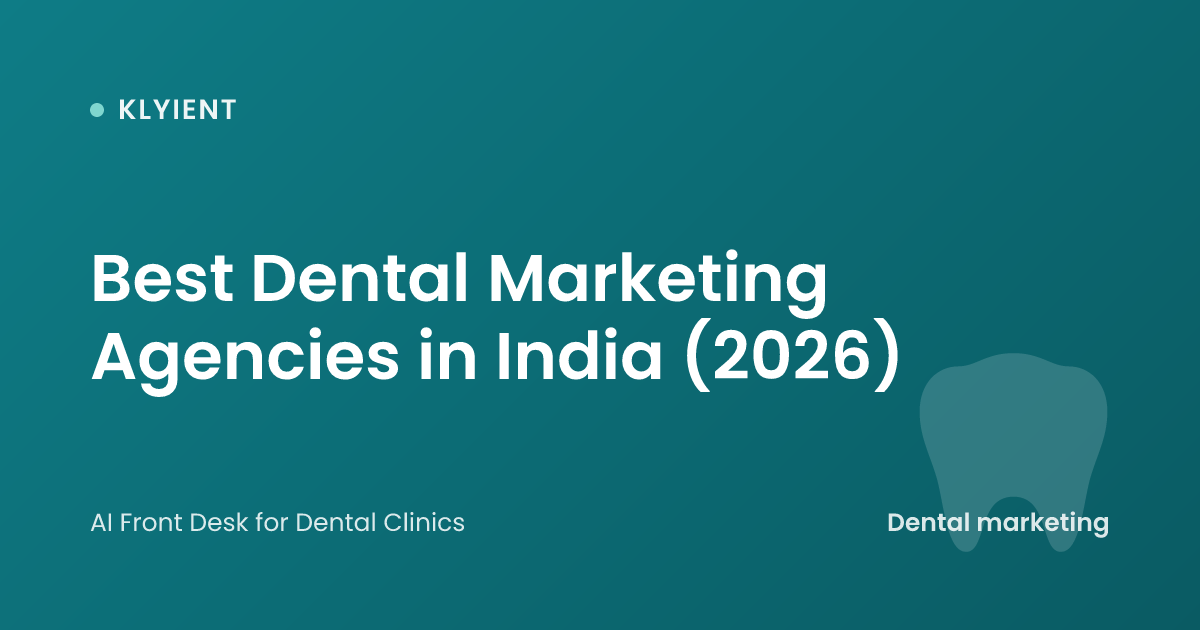 Best Dental Marketing Agencies in India (2026)